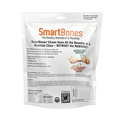 Smartbones sweet potato medium por atras